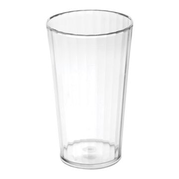 10oz Polycarbonate Fluted Tumbler - Clear