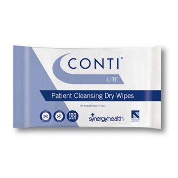 Conti Lite Patient Cleansing Dry Wipes - Large - 100 Pack