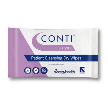 Conti So Soft Patient Cleansing Dry Wipes - Large - 100 Pack
