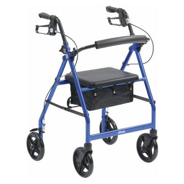 Drive R8 Lightweight Rollator with 8" Wheels - Blue