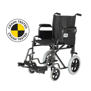 Alerta Transit Wheelchair - Black - Crash Tested