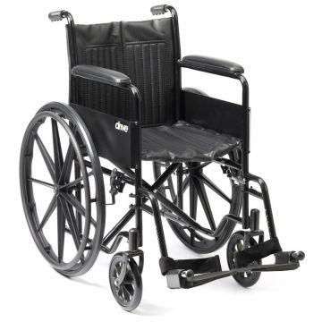 Drive S1 Steel Self Propelled Wheelchair - Black