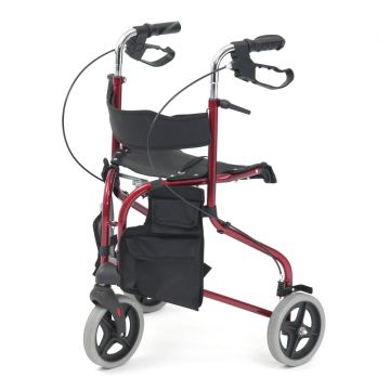 Drive Tri-Walker with Seat - Red