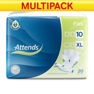 Attends Flex Extra Large 10 - 20 Pack - CASE OF 4 