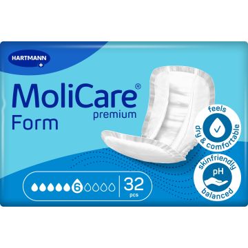 MoliCare Premium Form Extra Plus 6 Drop Pads - 32 Pack