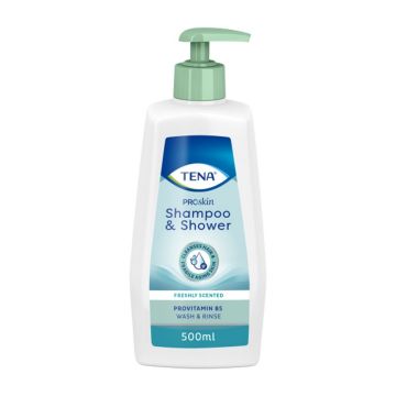 TENA Proskin Shampoo & Shower Gel - 500ml - 1 Pack