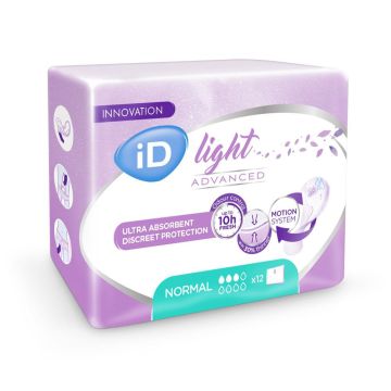 iD Light Advanced Normal Pads - 12 Pack