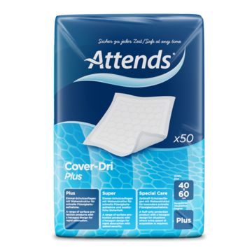 Attends Cover-Dri Plus Bed Pads - 40x60cm - 50 Pack
