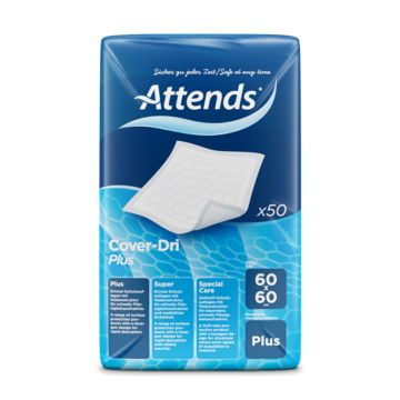 Attends Cover-Dri Plus Bed Pads - 60x60cm - 50 Pack