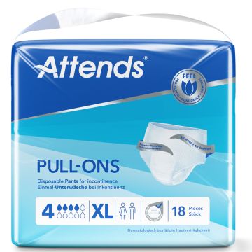 Attends Pull-Ons 4 Pants - XL - 18 Pack