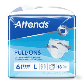 Attends Pull-Ons 6 Pants - Large - 18 Pack