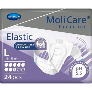 MoliCare Premium Elastic 8 Drop Slips - Large - 24 Pack