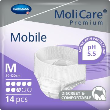MoliCare Premium Mobile 8 Drop Pants - Medium - 14 Pack