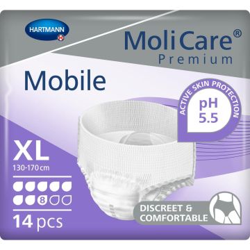 MoliCare Premium Mobile 8 Drop Pants - XL - 14 Pack