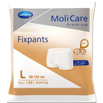 MoliCare Premium Fixpants Short Leg - Large - 5 Pack