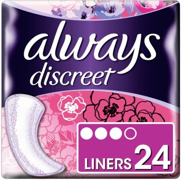 Always Discreet Liners - 24 Pack