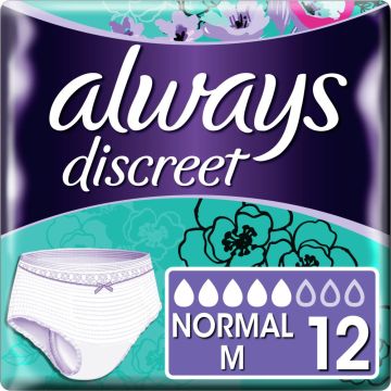 Always Discreet Pants Normal - Medium - 12 Pack