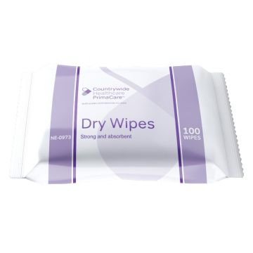 Primacare Dry Wipes - 32x20cm - 100 Pack
