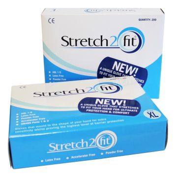 Stretch2Fit Blue Disposable Gloves - XL - 200 Pack