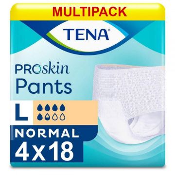 TENA Pants Normal - Large - Bulk Saver - 4 Packs of 18