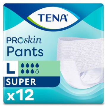 TENA Proskin Pants Super - Large - 12 Pack