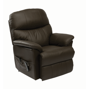 Lars Double Motor Rise Recliner - Black Leather