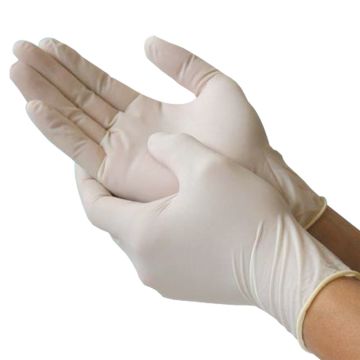 Vinyl Lightly Powdered Disposable Gloves - Medium - 100 Pack