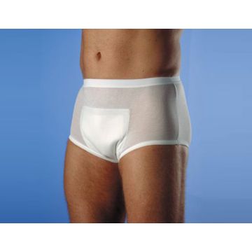 Washable Pants with Pad - 3XL - White - 1 Pack