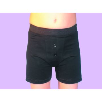 Washable Boxer Shorts with Pad for Men - XL - Black - 1 Pack