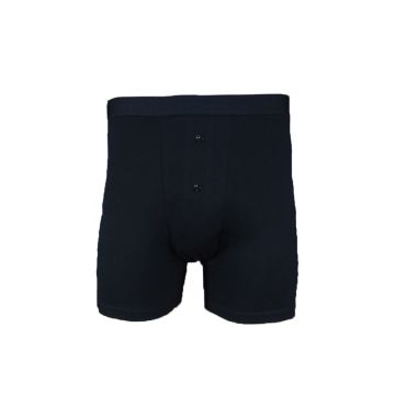 Washable Boxer Shorts with Pad for Men - 3XL - Black - 1 Pack