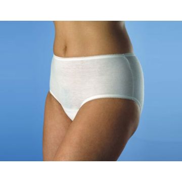 Washable Incontinence Pants with Pad for Women - Small - White - 1 Pack