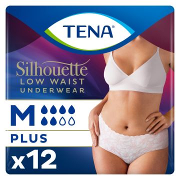 TENA Silhouette Lady Pants Normal Medium, White - Pack of 12