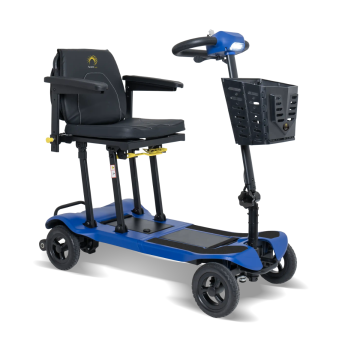 Atom Fold Ultra Lite Folding Mobility Scooter (Blue) - Each