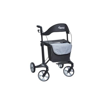 Four-Wheel Carbon Ultra Lite Rollator (Satin Black) - Each