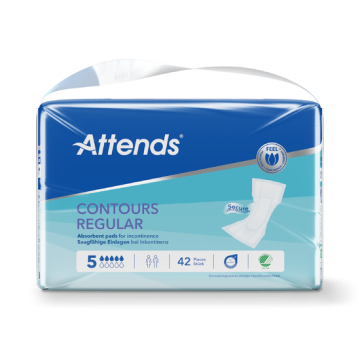 Attends Contours Regular Pad 5 | Pack of 42