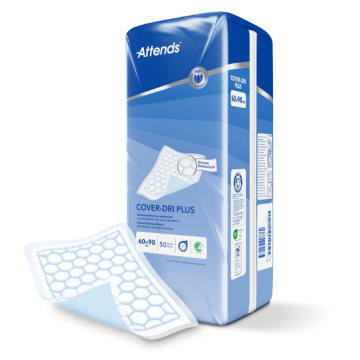 Attends Cover-Dri Plus Bed Pads - 90x60cm - 50 Pack