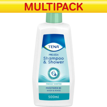 CASE SAVER TENA Shampoo and Shower Gel 500ml (Case of 10)