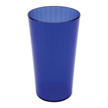 10 oz Polycarbonate Fluted Tumbler Blue - Transparent 28cl