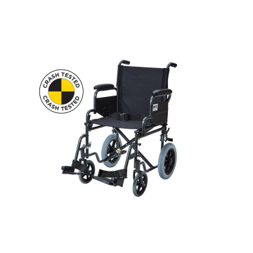 Wheelchair Transit Solid Tyres 45cm 115kg Crash Tested (18St)  -  Each