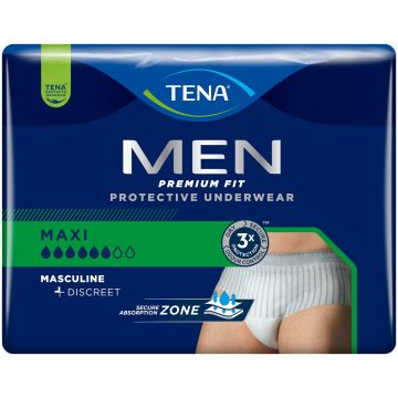 TENA Men Premium Fit Level 4 Pants - Large - Bulk Saver - 3 Packs of 8