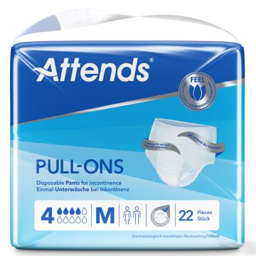 Attends Pull-Ons 4 Pants - Medium - 22 Pack