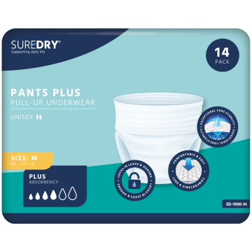 SureDry Pants Plus – Medium