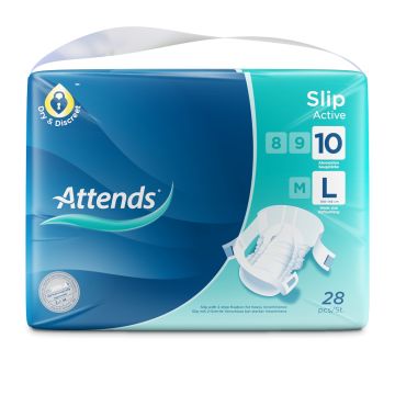 Attends Slip Active Large (10) | Pack of 28