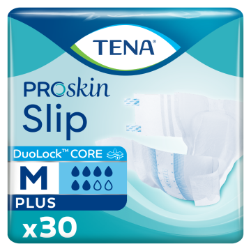 Tena Slip Plus - Medium ( Textile Back )  -  Pack 30