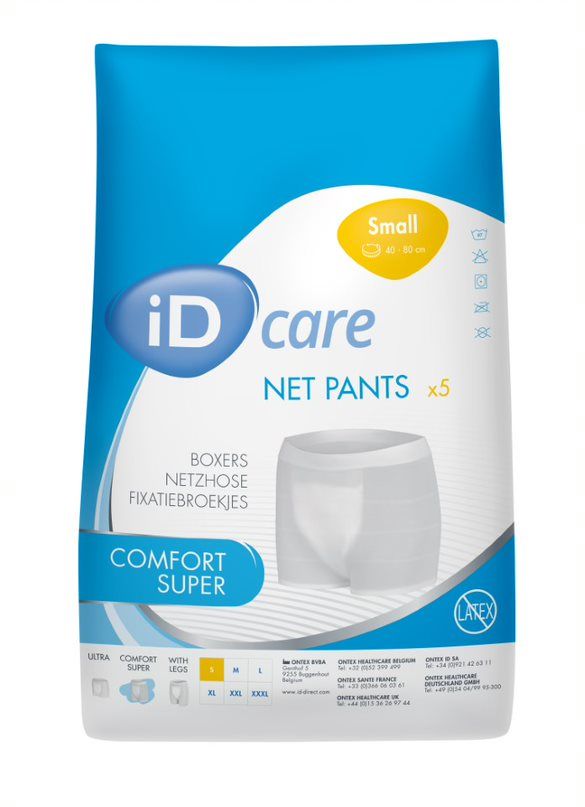 iD\u0020Care\u0020Comfort\u0020Super\u0020Net\u0020Pants\u0020\u002D\u0020Small\u0020\u002D\u0020Pack\u00205