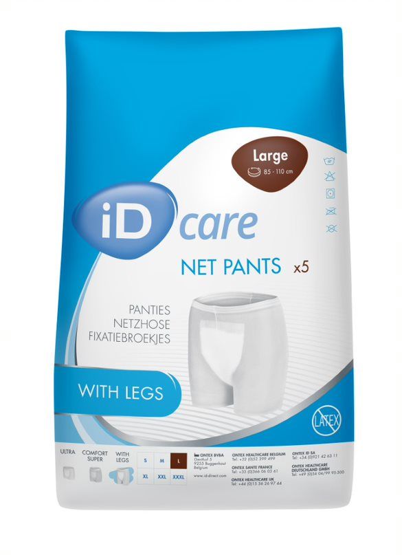 iD\u0020Care\u0020with\u0020Legs\u0020Net\u0020Pants\u0020Large\u00205\u0020pack
