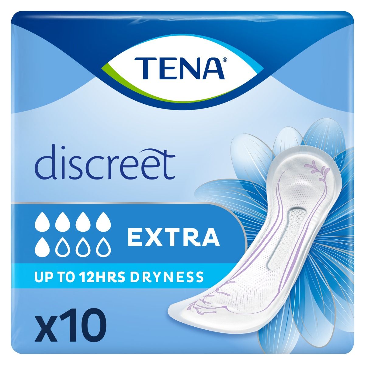 TENA\u0020Lady\u0020Discreet\u0020Extra\u0020Pads\u0020\u002D\u002010\u0020Pack