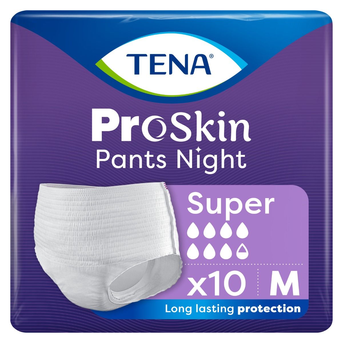 TENA\u0020Proskin\u0020Pants\u0020Night\u0020Super\u0020\u002D\u0020Medium\u0020\u002D\u002010\u0020Pack