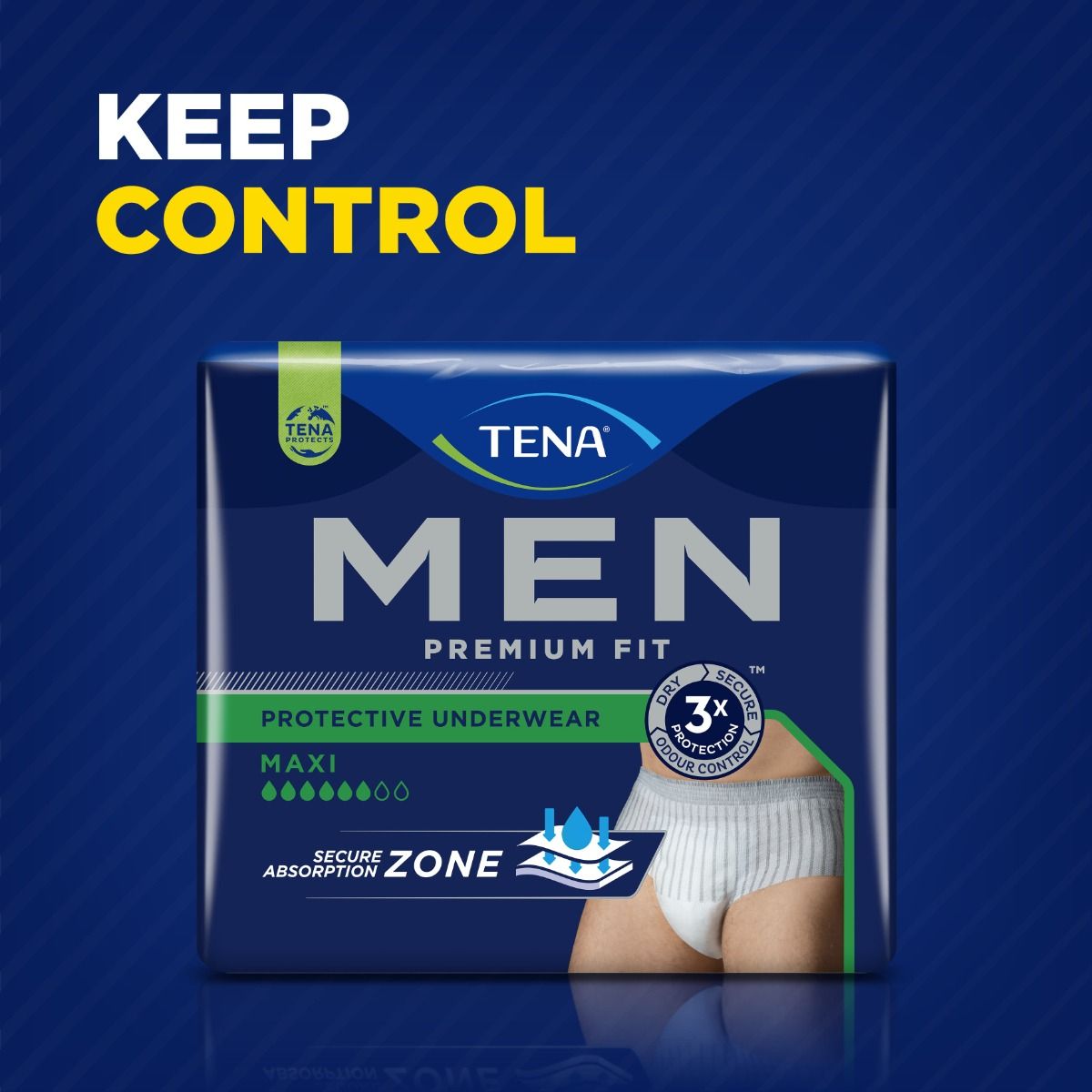 Tena\u0020Men\u0020Premium\u0020Fit\u0020Protective\u0020Underwear\u0020Maxi\u0020L\u002FXL\u0020\u0028\u002095\u002D130cm\u0029\u0020\u2013\u0020Pack\u00208
