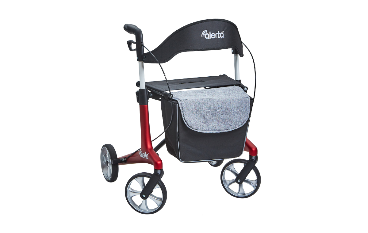 Four\u002DWheel\u0020Carbon\u0020Ultra\u0020Lite\u0020Rollator\u0020with\u0020Low\u0020Seat\u0020\u0028Satin\u0020Red\u0029\u0020\u002D\u0020Each